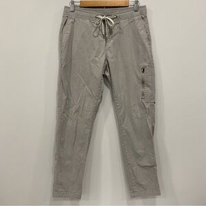Vuori Women M Gray Ripstop Cargo Pants Drawstring Outdoor Hiking Climbing VW401